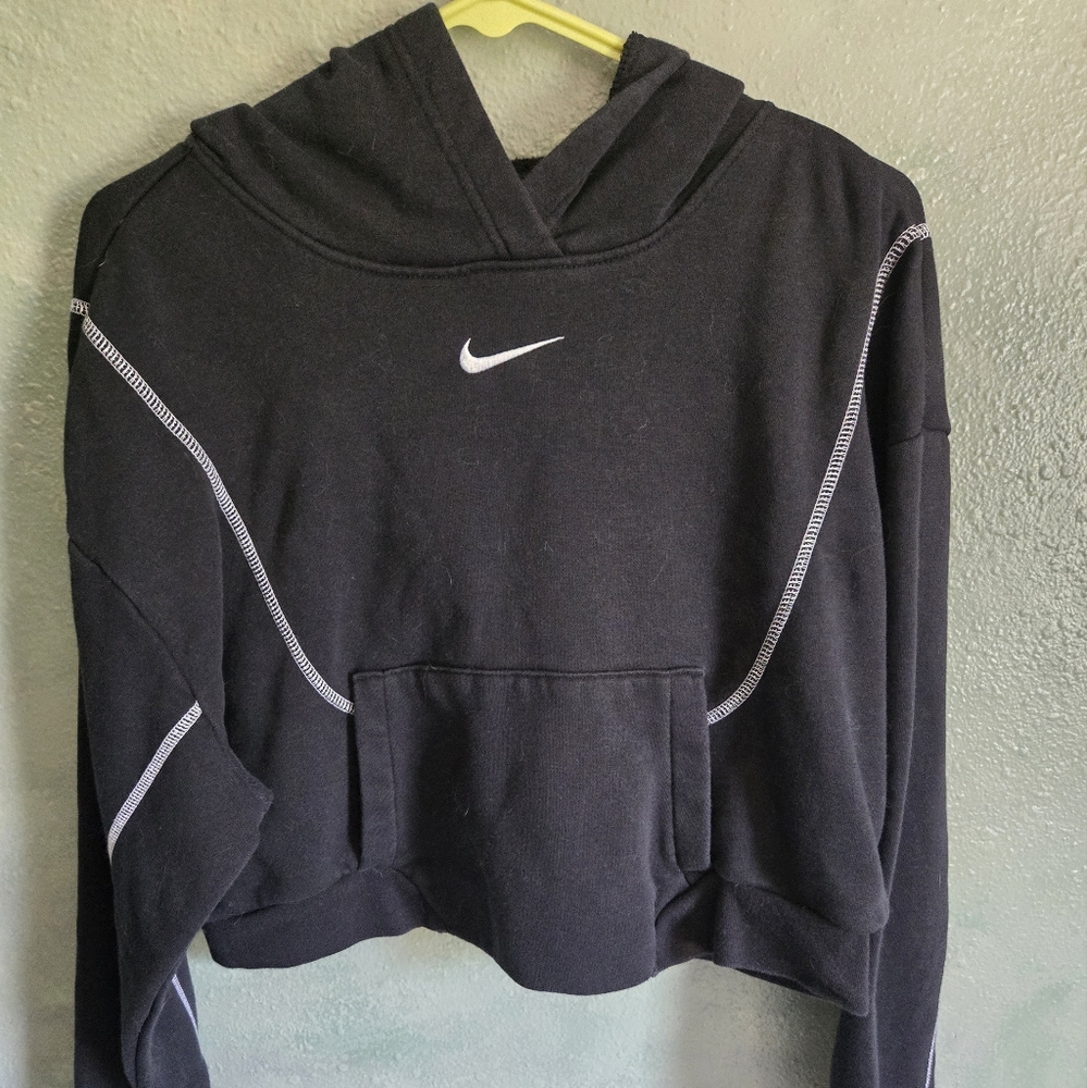 NIKE -  cropped hooded sweatshirt - Woman's Size M